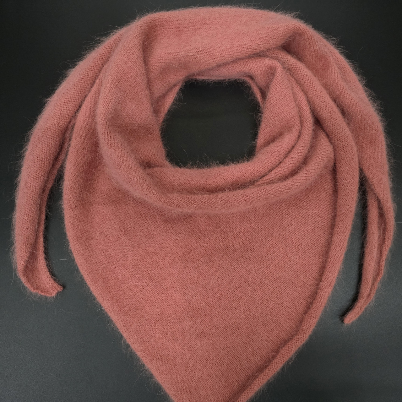 Бактус (хустка) жіночий зимовий БРЕДЛІ (ангора+ПА) ODYSSEY One size Пудра 14575, фото 1