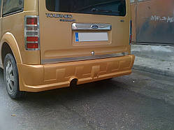 Накладка на стопи (2 шт., нерж.) OmsaLine - Італійська нержавійка для Ford Connect 2006-2009 рр