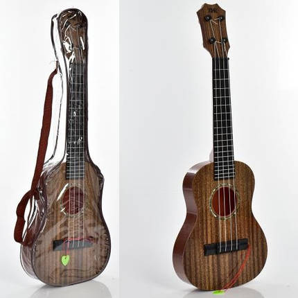 Гітара 190-1 53 5см 4 струни медіатор в чохлі 19-54-5см, фото 1