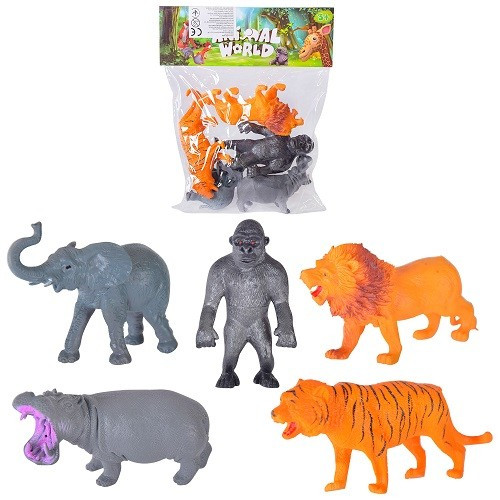 Тварини дикі набір 5 шт. DW-111 в пакеті 26*22см