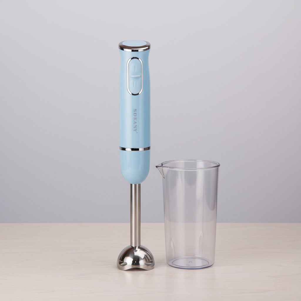 Ручний блендер Sokany 1726 занурювальний 300 Вт Блакитний, фото 1