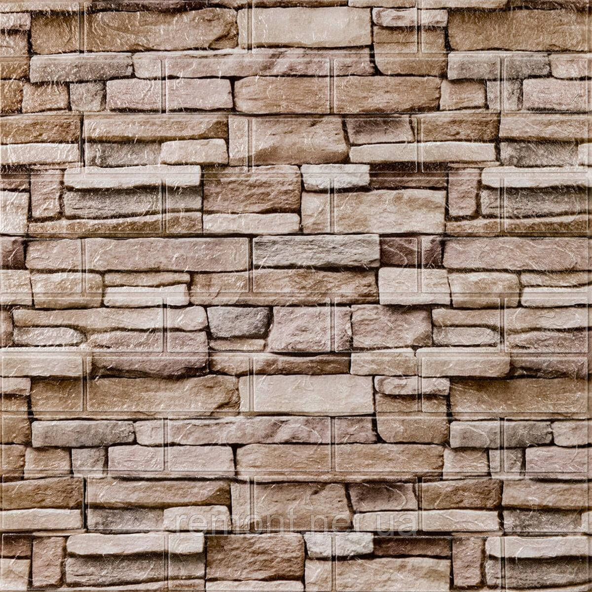 Самоклеюча 3D панель 700х770х3мм Катиринославська цегла (344-3) SW-00001383, фото 1