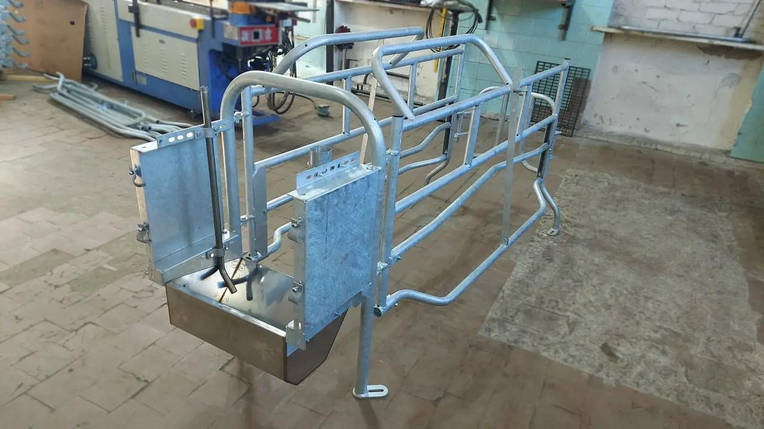 Станок для опоросу з коритом 2230х1100х850, Тип 3, фото 3