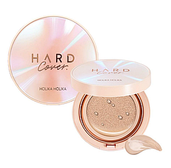 Тональний кушон для обличчя зі змінним блоком HOLIKA HOLIKA Hard Cover Glow Cushion EX Set 03 Sand Ivrory 2x14g