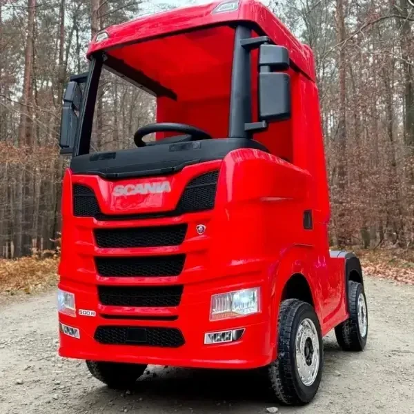 Дитяча електромобіль-машина Scania M 6062 з пультом радіокерування для дітей 3-8 років Червоний, фото 1