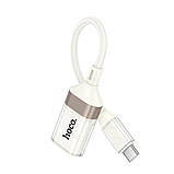 Адаптер перехідник Hoco UA39A Type-C to USB 3.0 apricot, фото 3