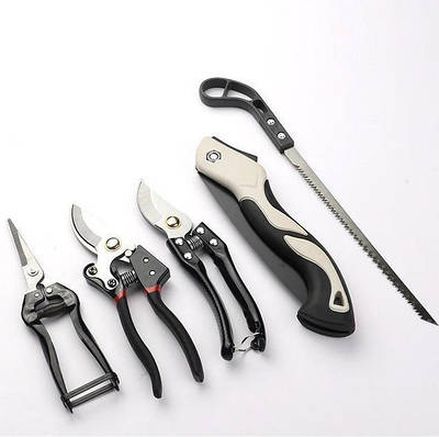 Садовий набір інструментів 5в1 Garden SK-5 Секатор Ножиці Пилки Ножівка