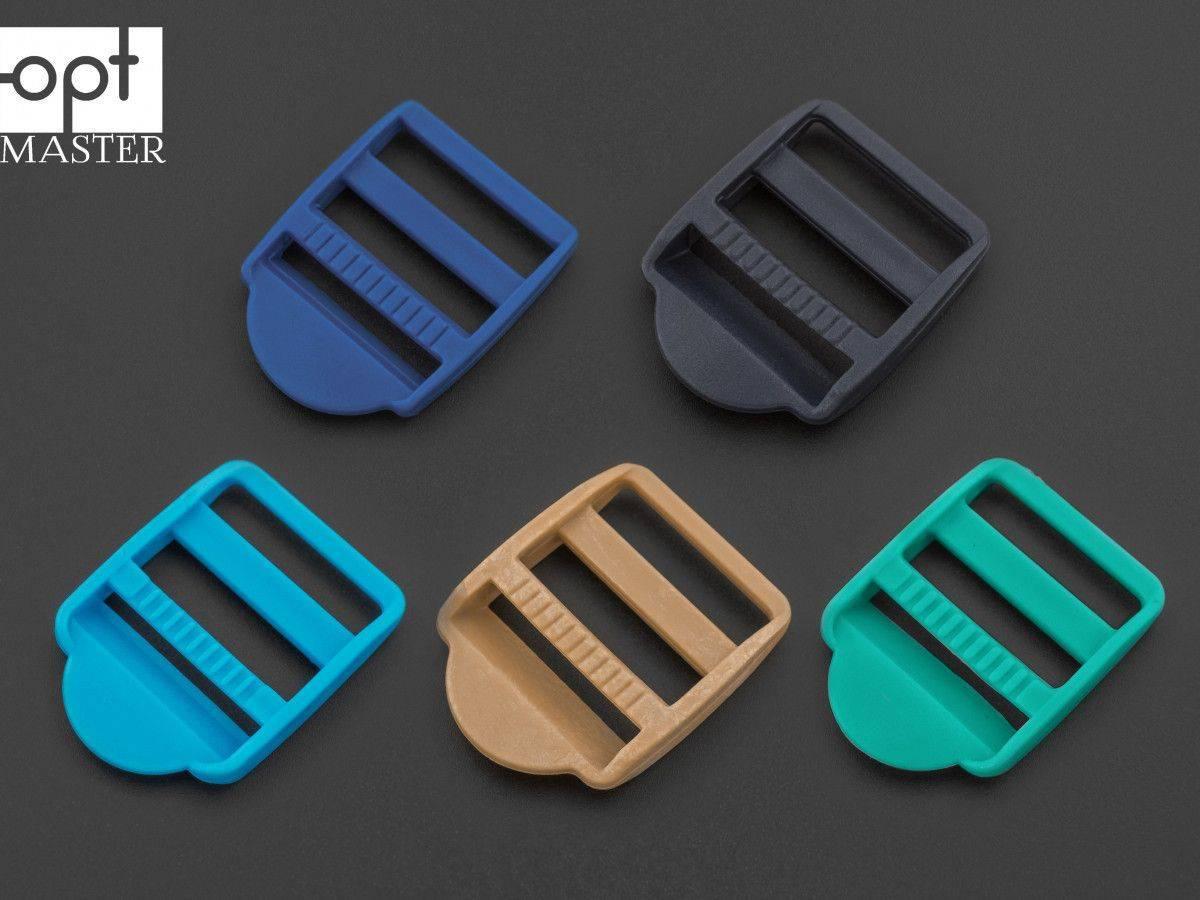 Пряжка перетяжка 25 мм трьохщілинна пластикова РП/3-(B)25213, фото 1