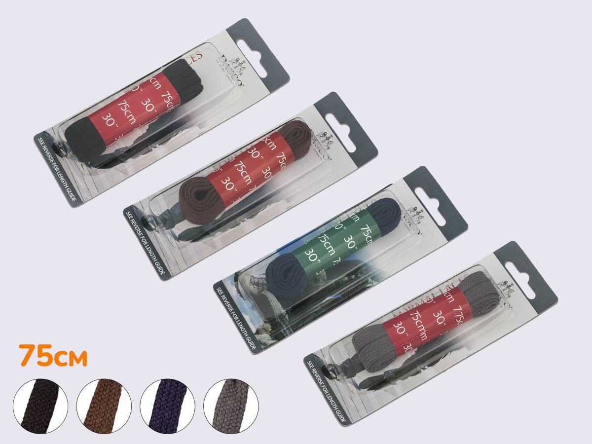 Шнурки плоскі 75 см, DASCO Flat Medium Laces А7212, фото 1