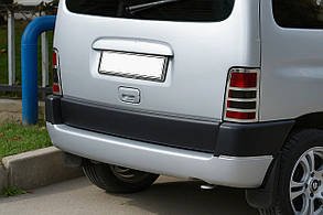 Накладка на стопи (2 шт., нерж.) OmsaLine - Італійська нержавійка для Citroen Berlingo 1996-2008 рр