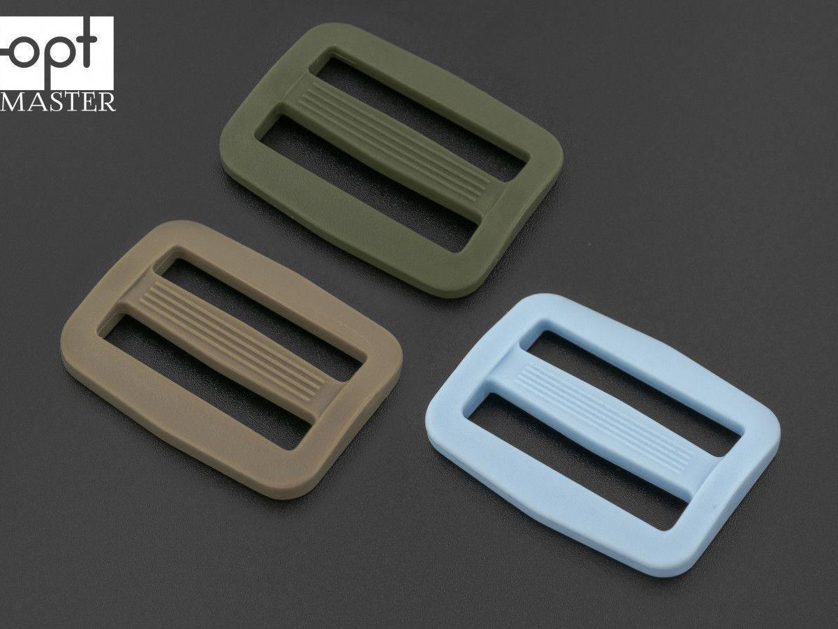 Пряжка перетяжка 25 мм двохщілинна пластикова РП/2-(B)25059, фото 1