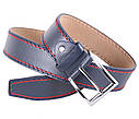 Чоловічий ремінь зі штучної шкіри під джинси KZM15158-31 синій, фото 3