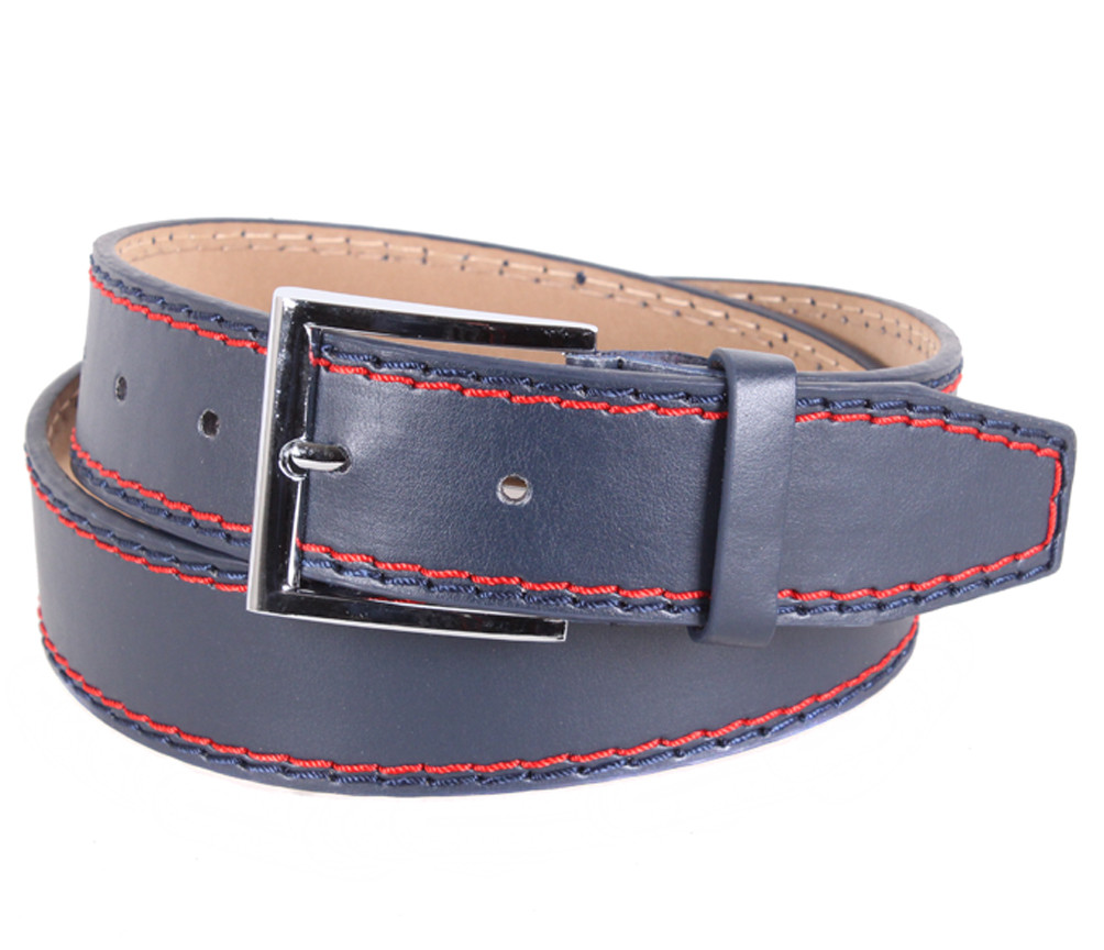 Чоловічий ремінь зі штучної шкіри під джинси KZM15158-31 синій, фото 1