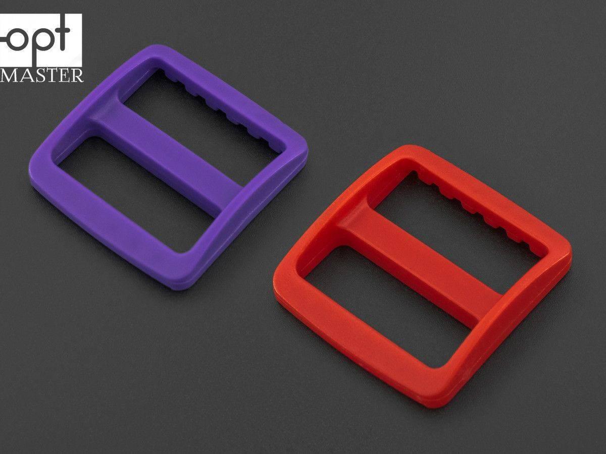 Пряжка перетяжка 25 мм двохщілинна пластикова РП/2-(B)25085, фото 1