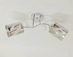 Люстра стельова на 2 плафони 6247E/2 Хром