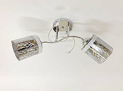 Люстра стельова на 2 плафони 6248E/2 Хром