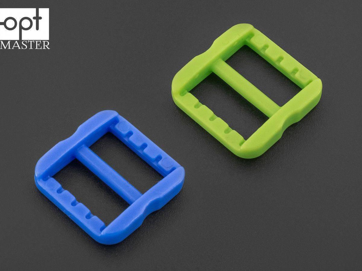 Пряжка перетяжка 12 мм двохщілинна пластикова РП/2-(B)10099, фото 1