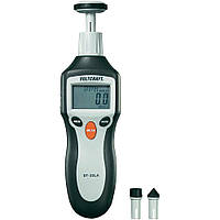 Лазерний тахометр Voltcraft DT-30LK (2-200,000 об./хв) з насадками для вимірювання лінійної швидкості, 3 м