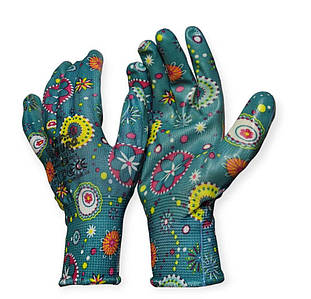 Рукавички «Зелені» сад-город  поліестерові з нітриловим  покриттям, р.8 VMF EURO  Superior