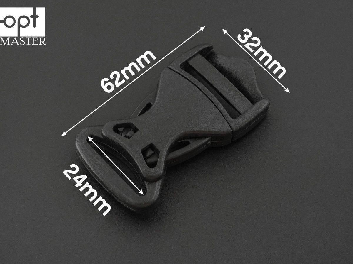 Фастекс пластиковий 25 мм чорний ФК-(В)25150, фото 1