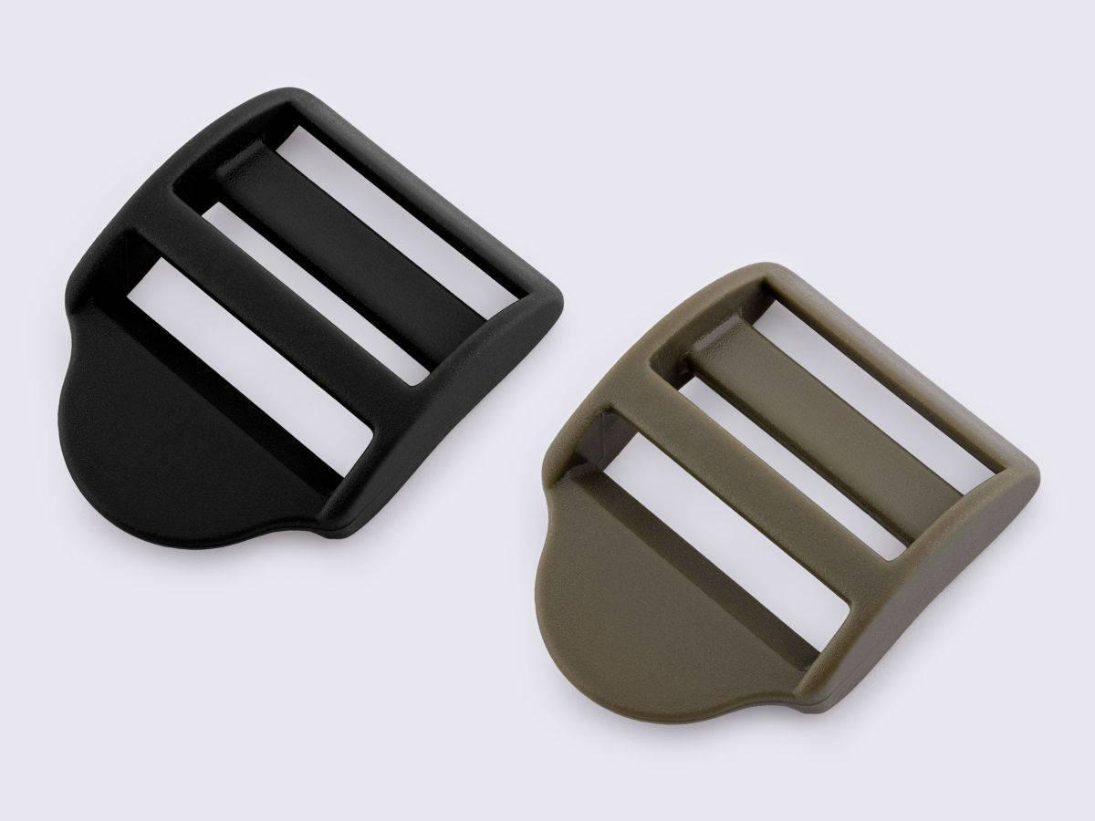 Пряжка перетяжка 25 мм трьохщілинна пластикова РП/3-2530, фото 1