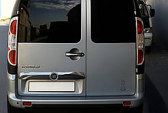 Накладки на стопи (2 шт, нерж.) OmsaLine - італійська нержавійка для Fiat Doblo I 2005-2010 рр