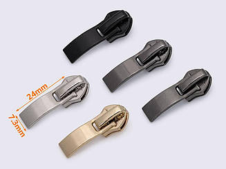 Бігунок №7 на спіральну блискавку, art.015 (HH-1904) (з фіксатором)