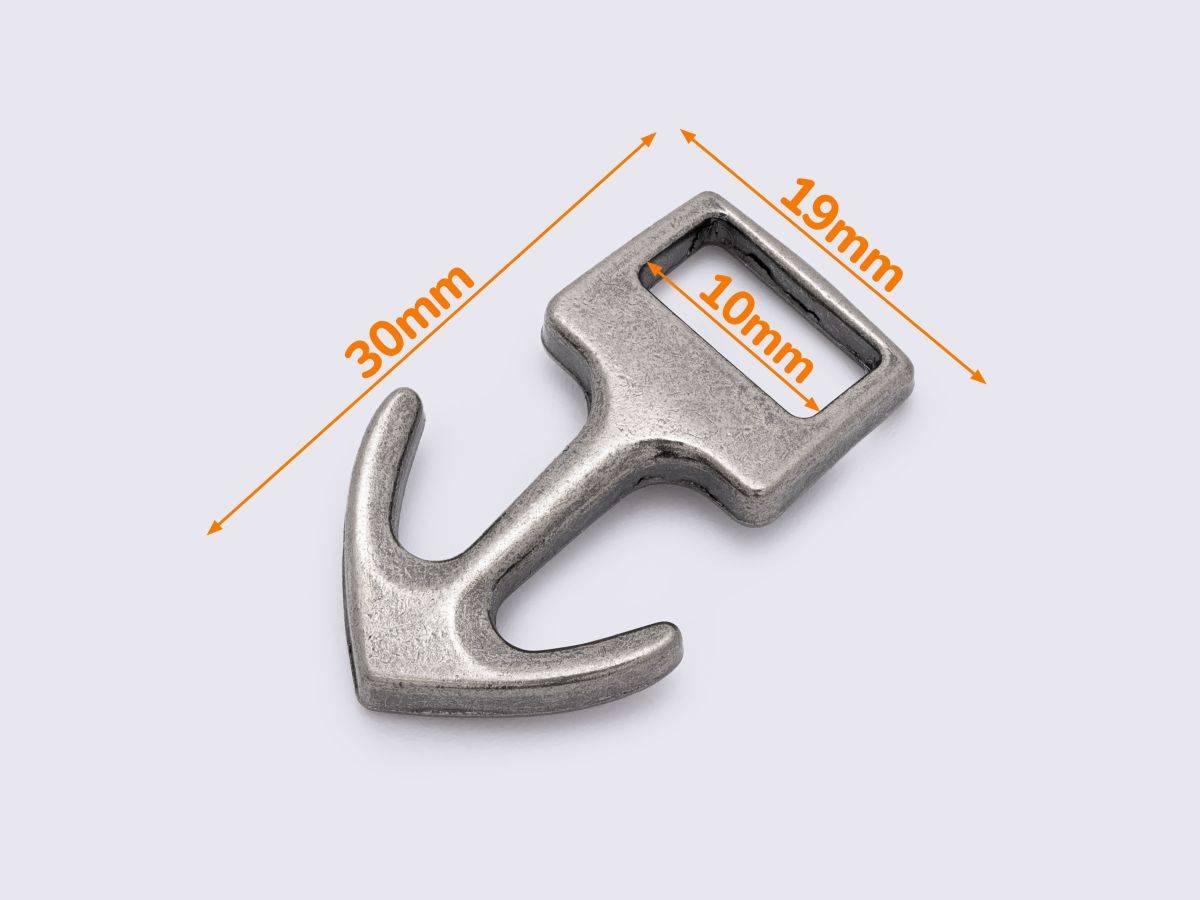 Застібка для браслета 19*30мм кол.старе срібло(К-089), фото 1