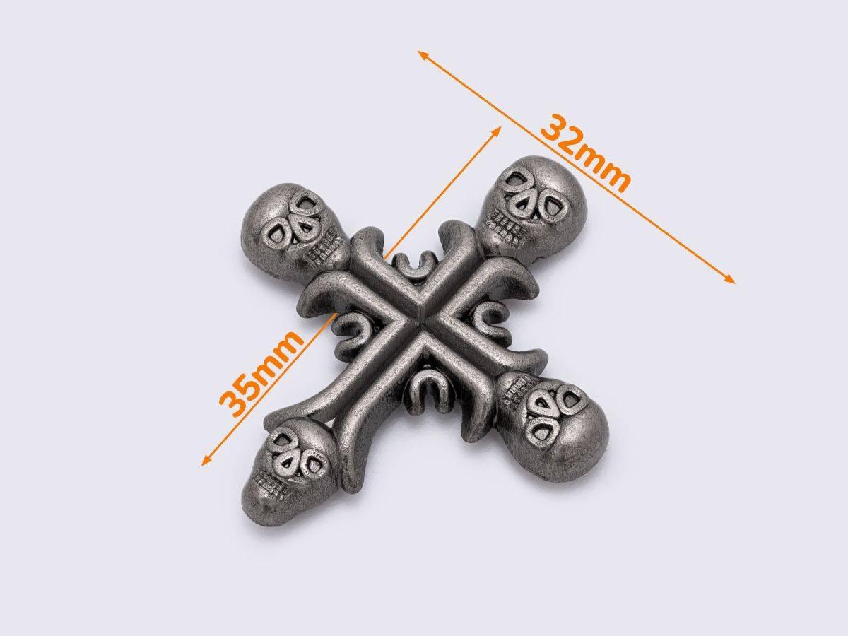 Кончо 35*32мм кол.старе срібло (К-015), фото 1