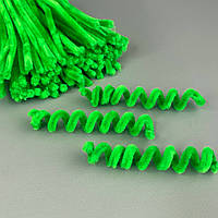 Пухнастий дріт (синель) 30 см - салатовий темний