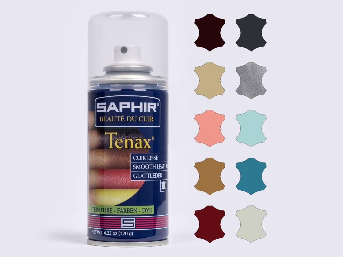 Аерозольна фарба для гладкої шкіри Saphir Tenax Spray, 150 мл,(0823), фото 1