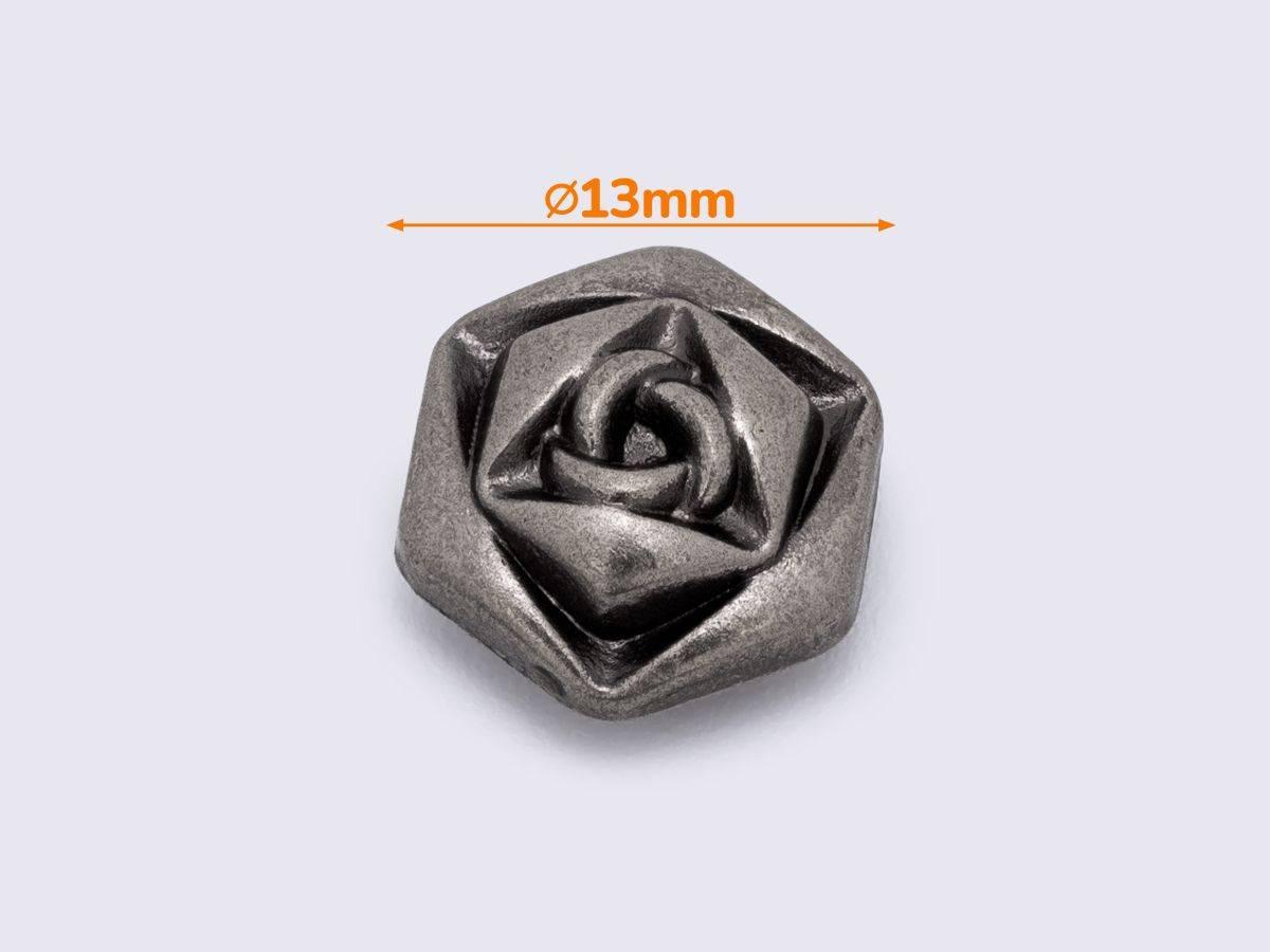 Кончо 13мм кол.старе срібло(К-092), фото 1