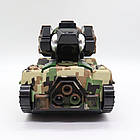 Радіокерований танк Ven-00158-30 зі стріляльною вежею іграшка на пульті керування дитячий бойовий, фото 5