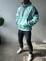 М'ятна куртка анорак Stone Island з патчем для чоловіків SHOP OP