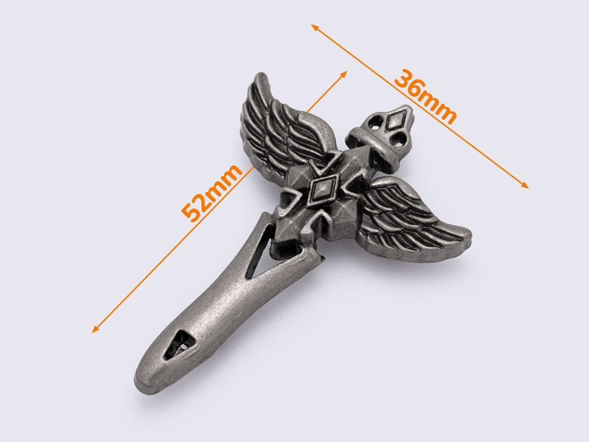 Кончо 36*52мм кол.старе срібло (К-119), фото 1