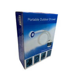 Душ портативний кемпінговий з насосом на акумуляторі Портативний зовнішній душ регульований струя легкий вага