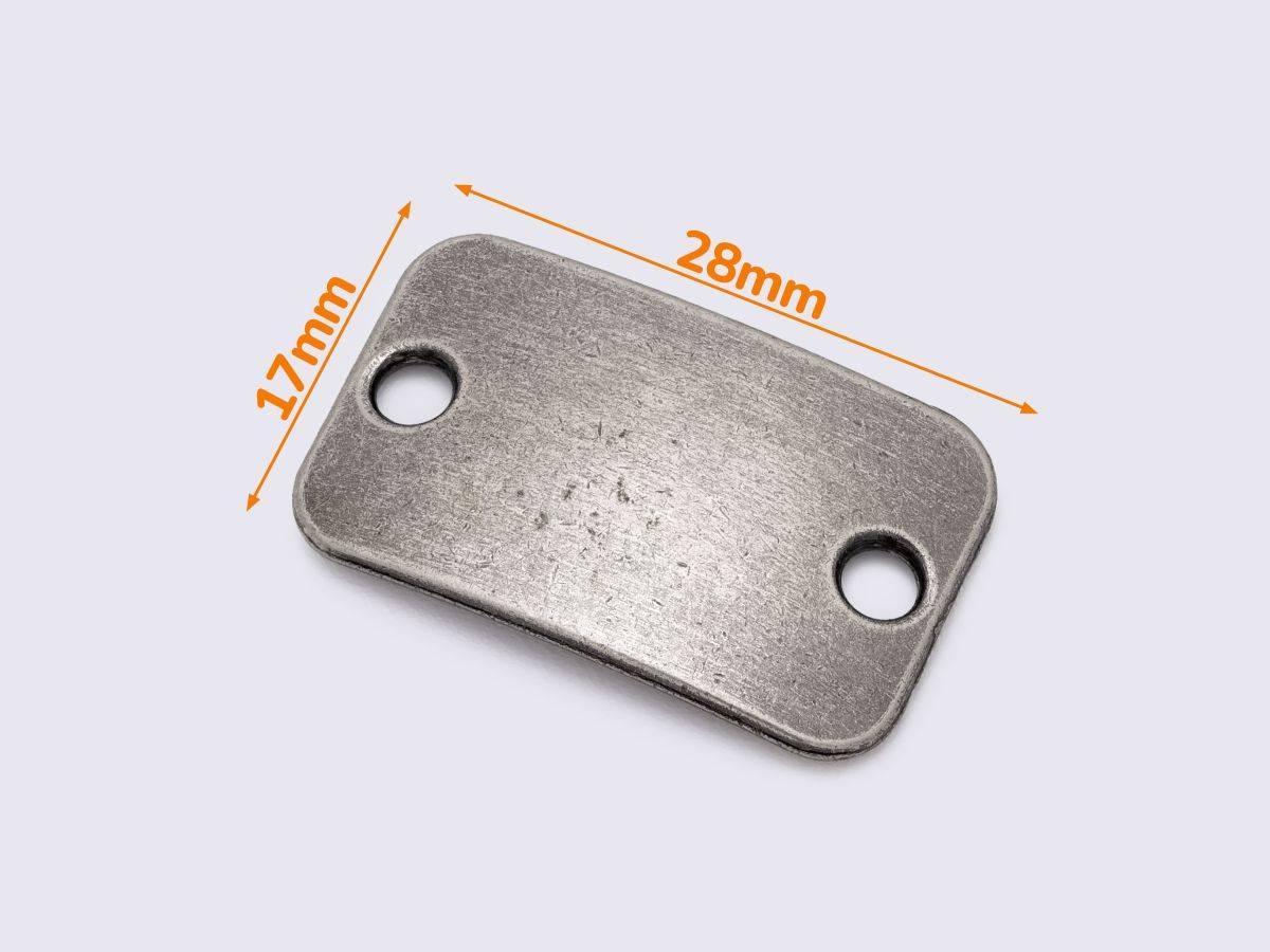 Пластина 17*28мм кол.старе срібло (К-126), фото 1