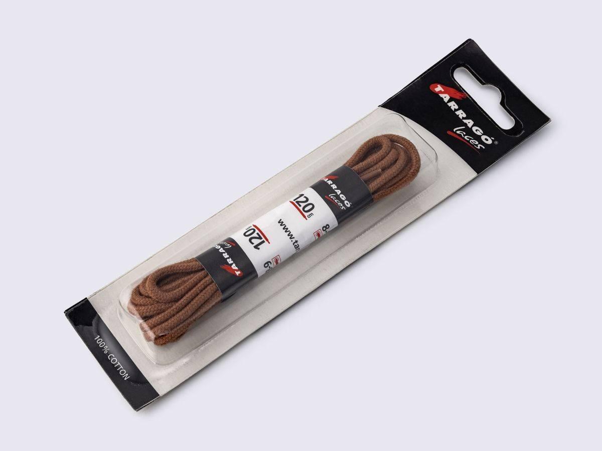 Шнурки кол.коньяк 120 см, круглі (HT01)(49)Tarrago, фото 1