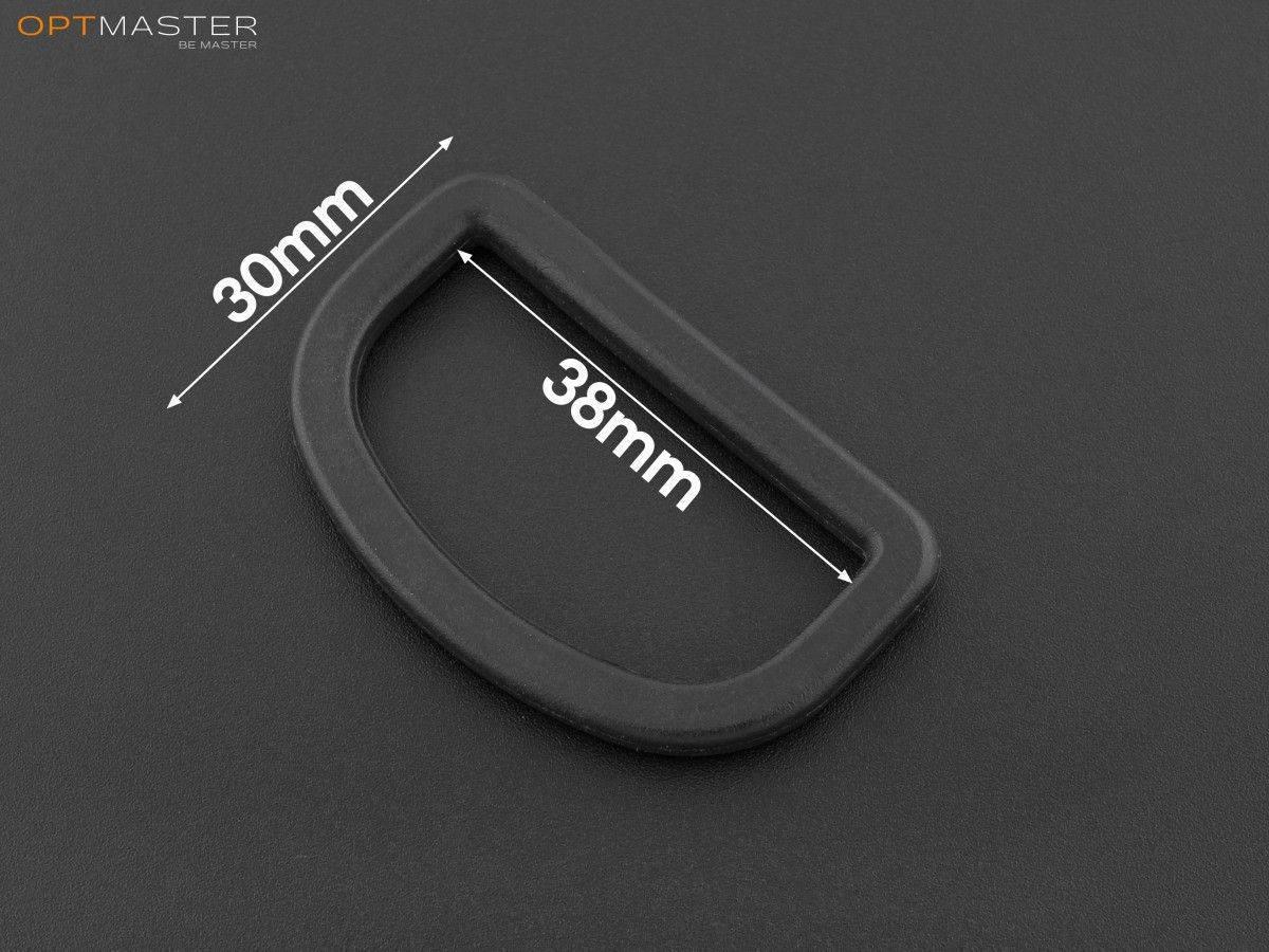 Півкільце пластикове 38 мм чорне ПК-3814, фото 1