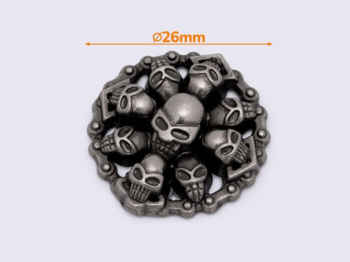 Кончо 26мм кол.старе срібло (К-138), фото 1