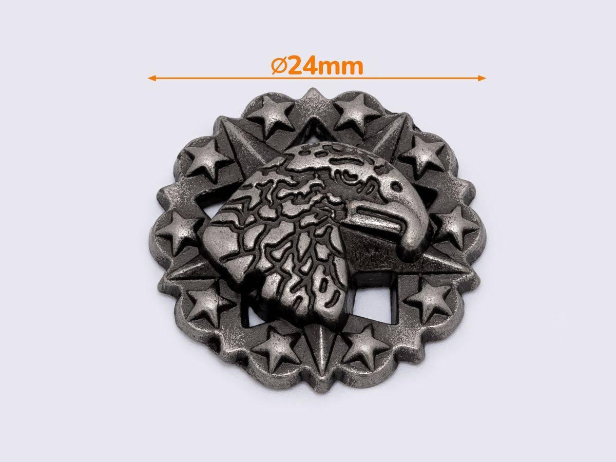 Кончо 24мм кол.старе срібло (К-160), фото 1