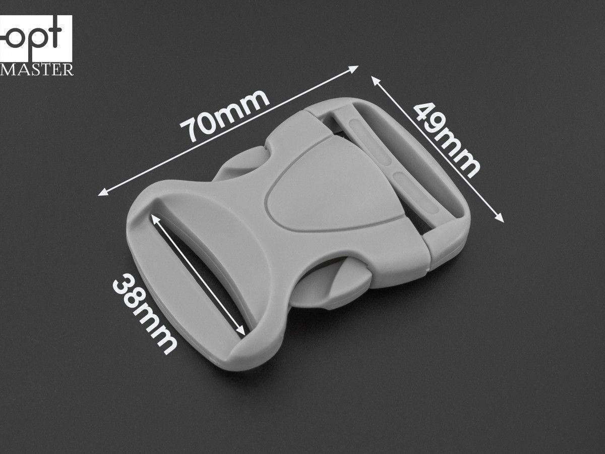 Фастекс пластиковий 38 мм сірий ФК-(В)38088, фото 1