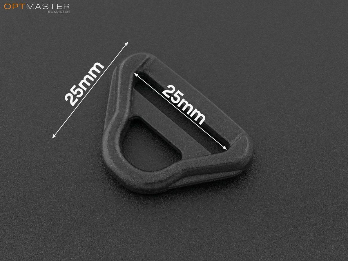 Півкільце пластикове 25 мм чорне ПК-2513, фото 1