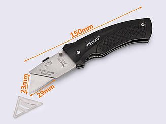 Ніж трапеція розкладний 16-01021