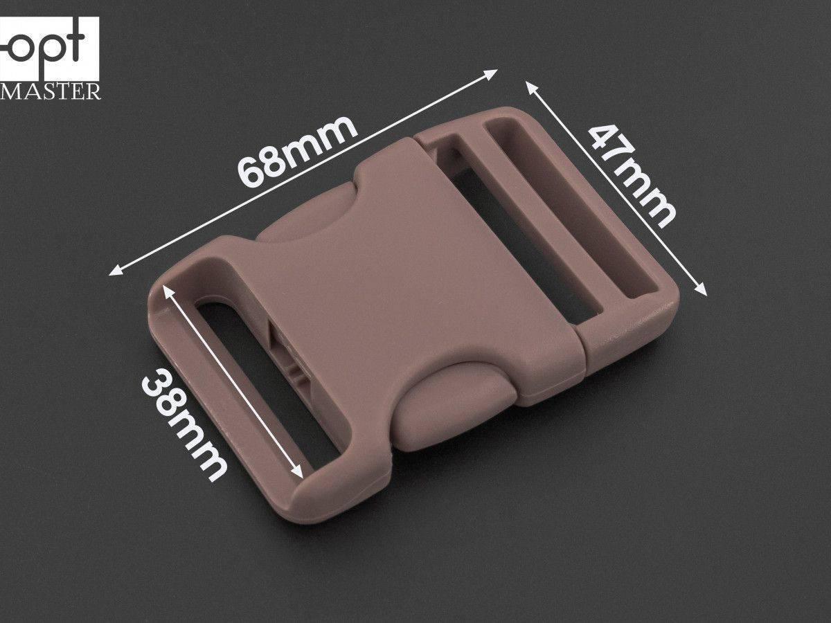 Фастекс пластиковий світло-коричневий 38 мм ФК-(В)38089, фото 1