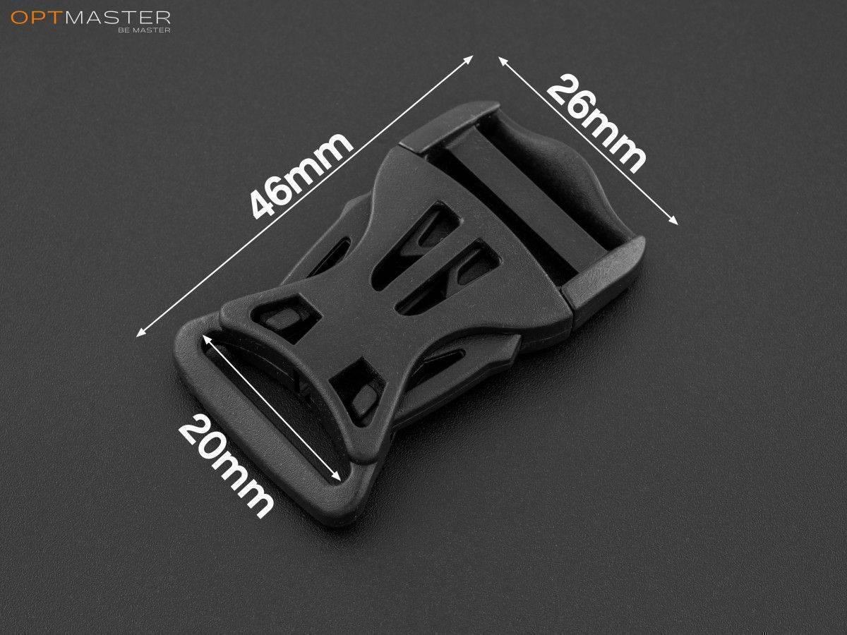 Фастекс пластиковий 20 мм чорний ФК-2071, фото 1