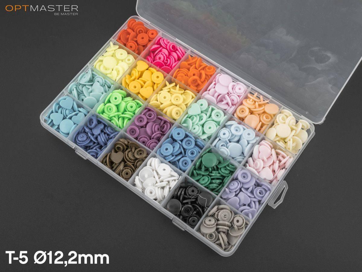 Набір пластикових кнопок "Серце-240" SS-1201, фото 1