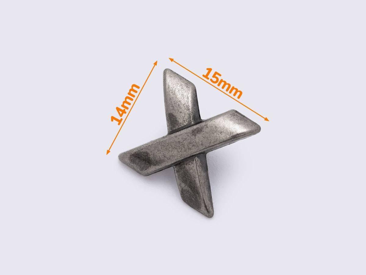 Кончо 14*15мм кол.старе срібло (К-053), фото 1