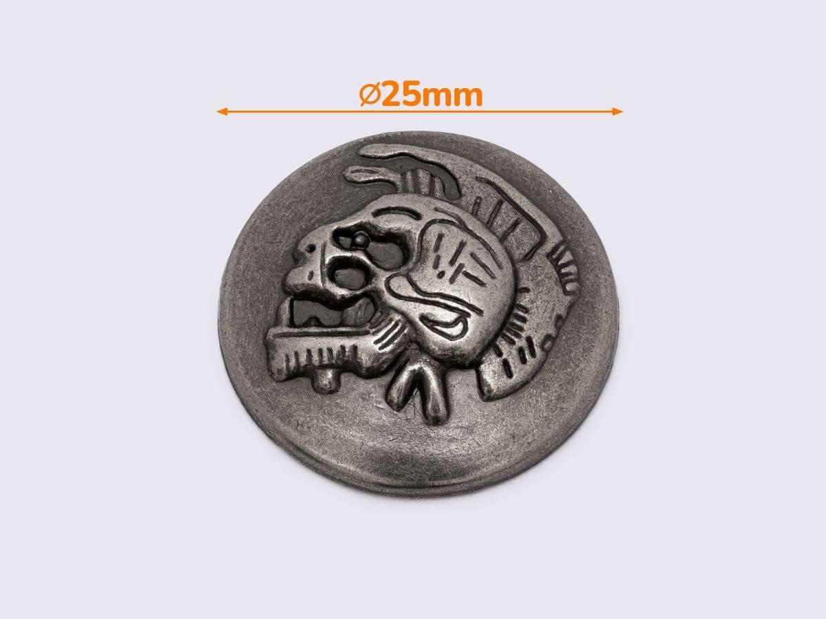 Кончо 25мм кол.старе срібло (К-042), фото 1