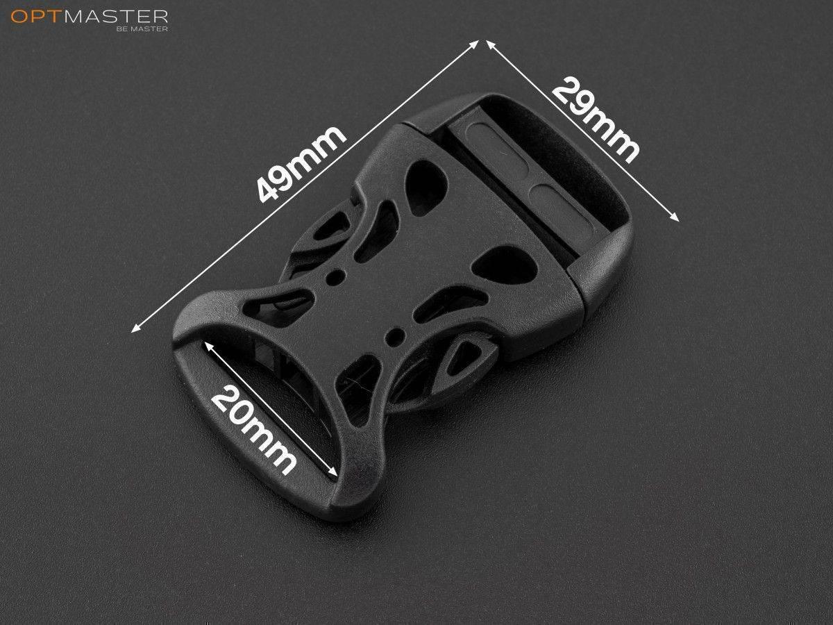 Фастекс пластиковий 20 мм чорний ФК-2076, фото 1